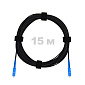Патч-корд оптический FTTH диэлектрик FRP, G.657 LSZH 2SC/UPC, черный 15 м