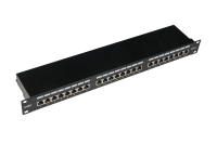 Патч-панель FTP  19" 1U 24 порта RJ-45 Cat.5e, экранированная Krone IDC TWIST