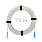 Патч-корд оптический FTTH диэлектрик FRP, G.657 LSZH SC/APC-SC/UPC, белый 70 м.