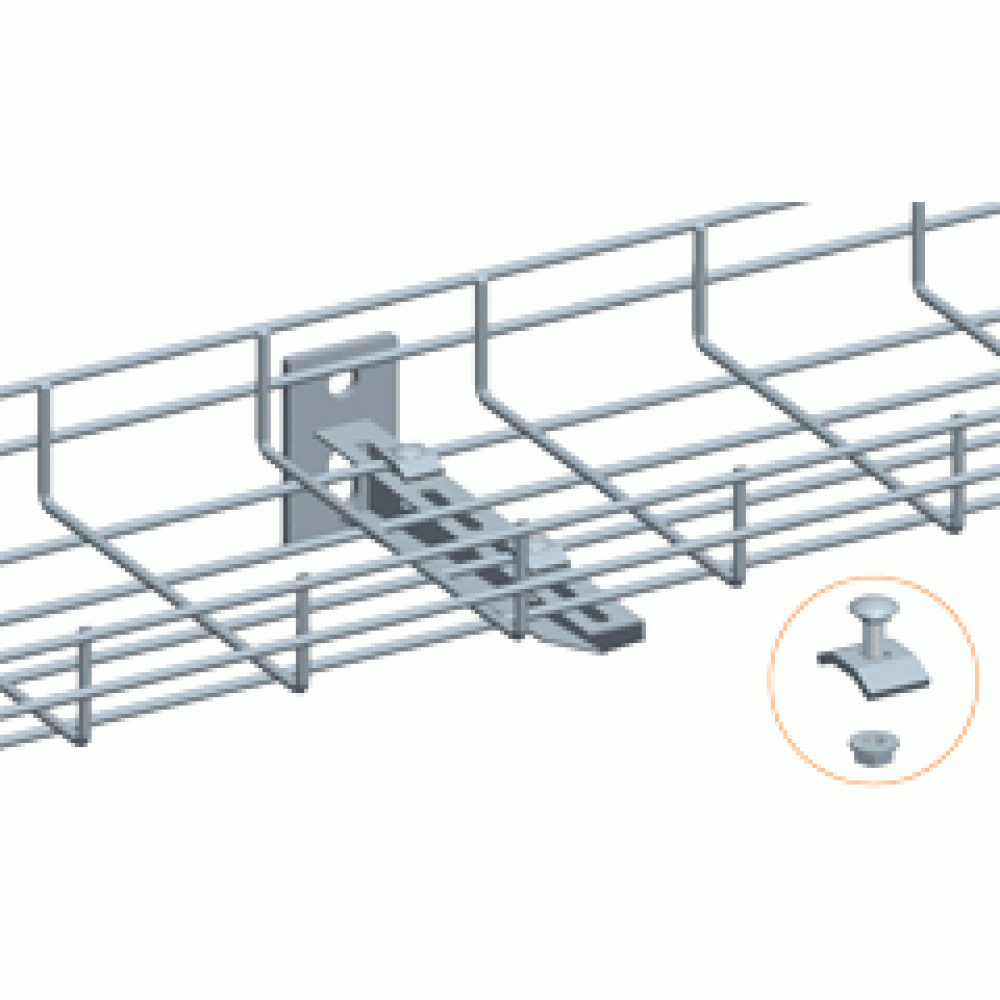 Консоль перфорированная для лотка шириной 100мм__