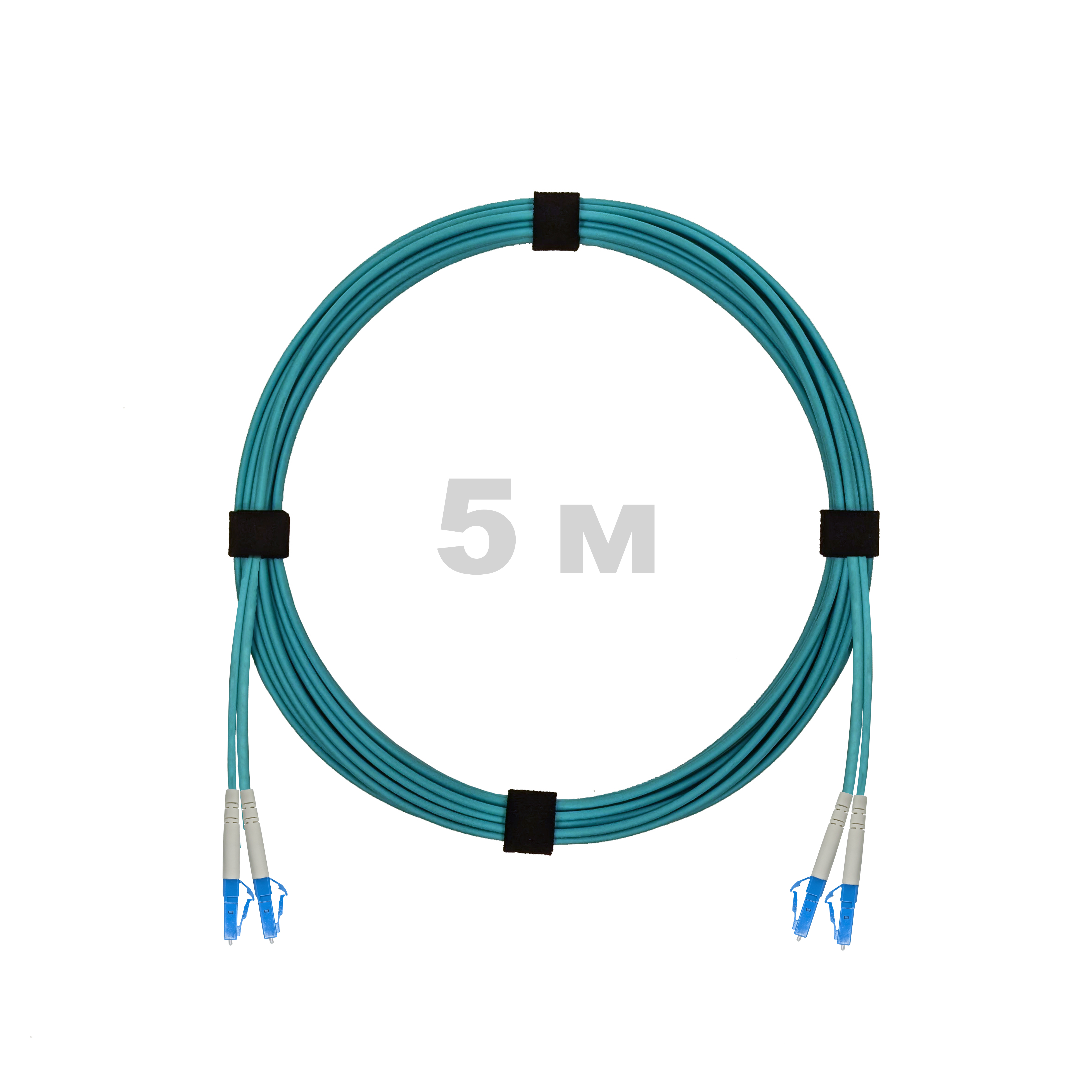 Патч-корд оптический армированный бронированный LC/UPC-LC/UPC MM (OM3) Duplex 2.0mm LSZH, 5 м.