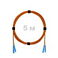 Патч-корд оптический армированный бронированный SC/UPC-SC/UPC MM (OM2) Duplex 2.0mm LSZH, 5 м.