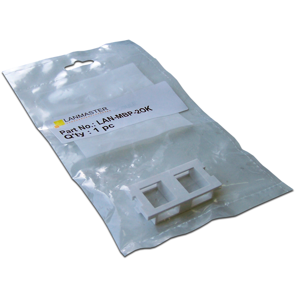 Вставка модульная на 1 кейстоун в розетку LAN-MB, белая__