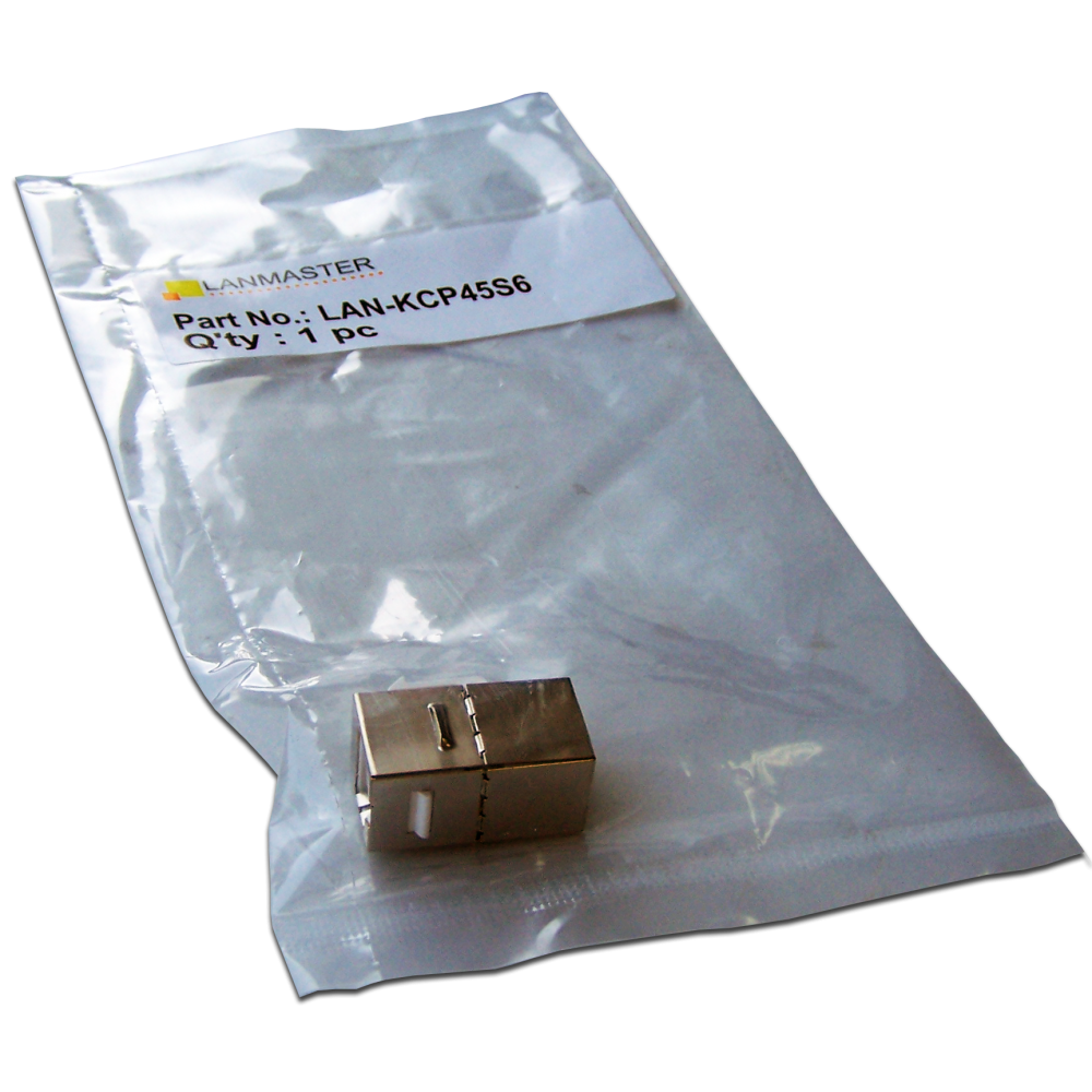 Повторитель портов RJ-45, экранированный, кат.6, формата Keystone__