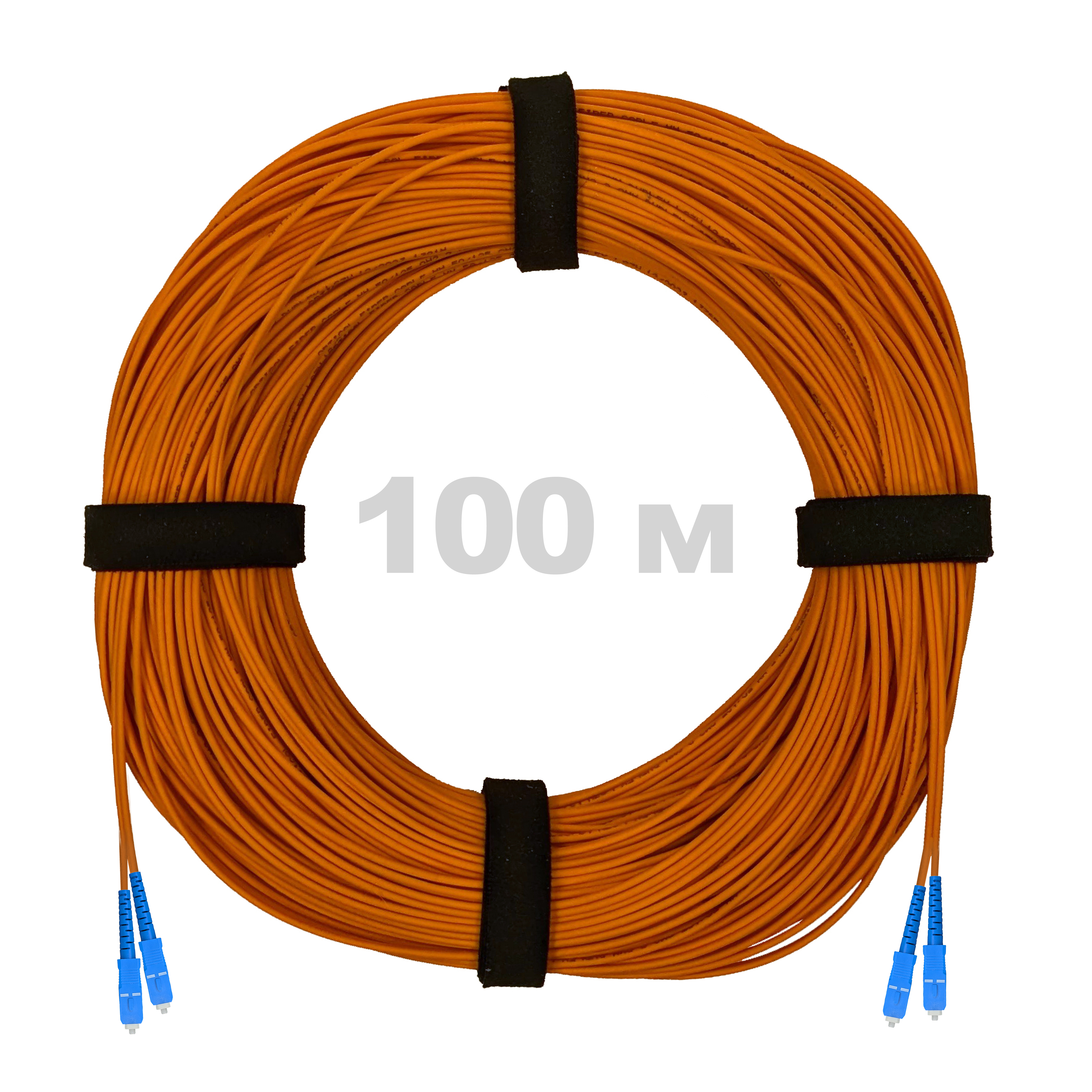 Патч-корд оптический SC/UPC-SC/UPC MM (OM2) 3mm duplex LSZH,  100 м.