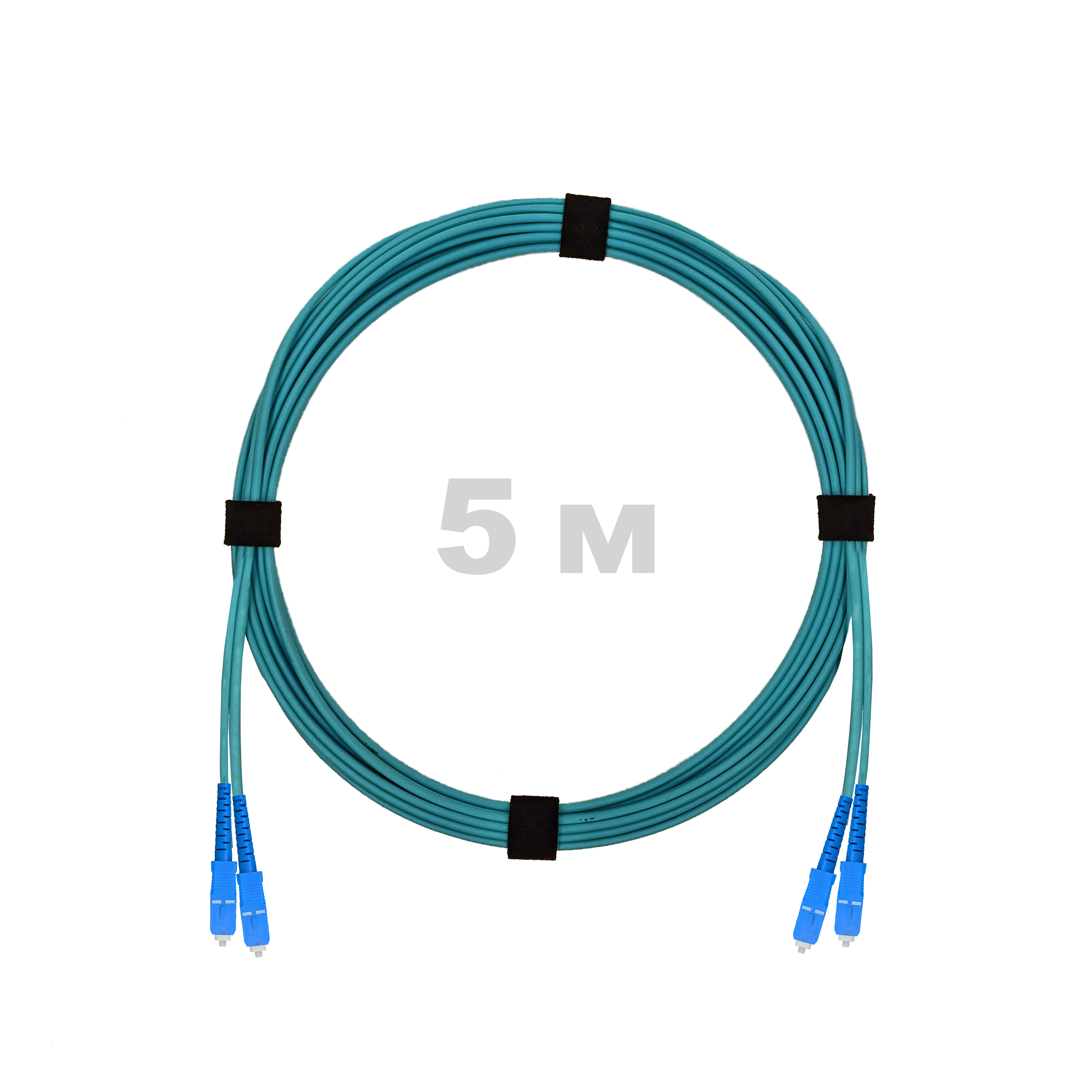 Патч-корд оптический SC/UPC-SC/UPC MM (OM3) 2mm duplex LSZH,  5 м.
