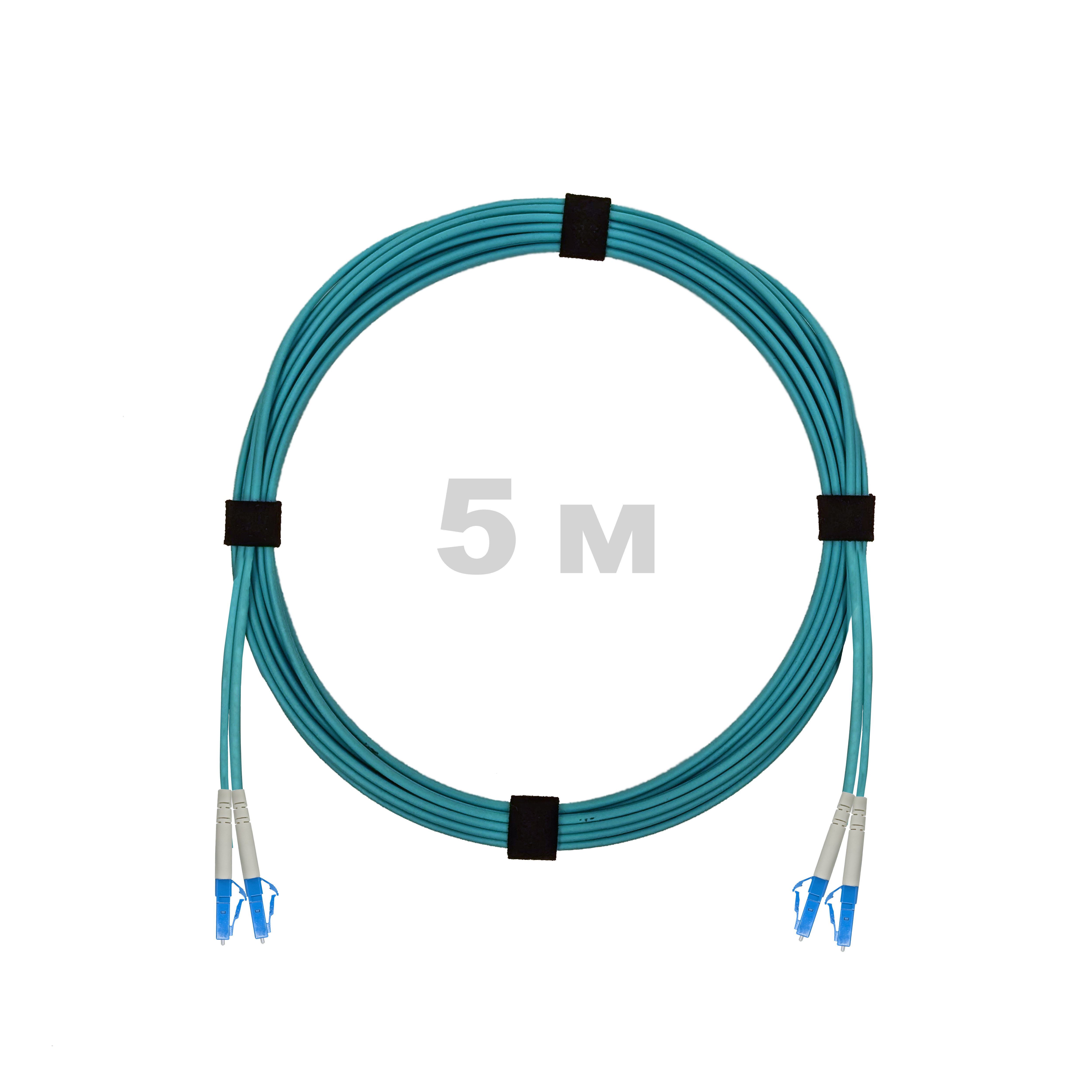 Патч-корд оптический LC/UPC-LC/UPC MM (OM3) 2mm duplex LSZH,  5 м.