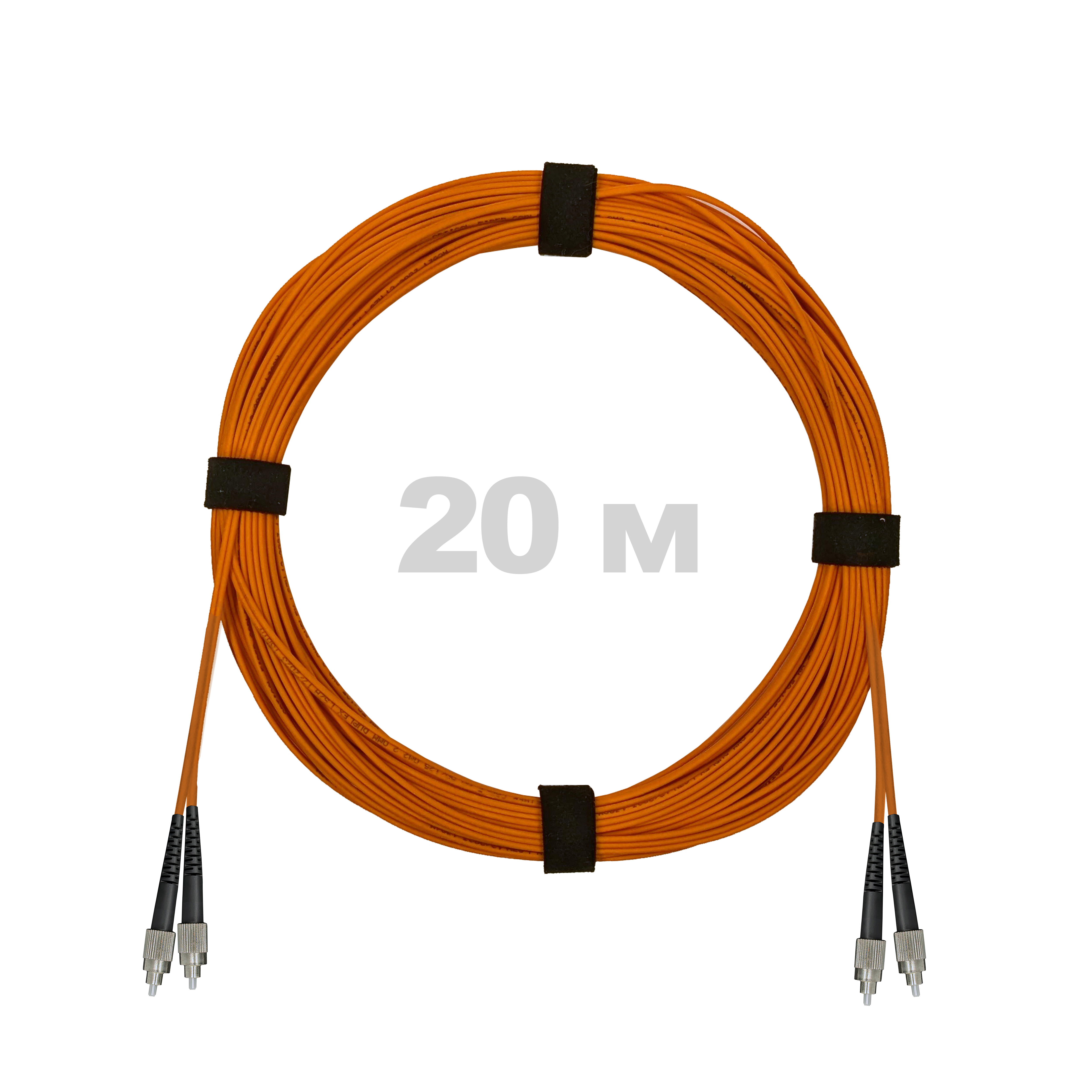 Патч-корд оптический FC/UPC-FC/UPC MM (OM2) 3mm duplex LSZH,  20 м.