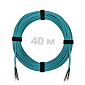 Патч-корд оптический ST/PC-ST/PC MM (OM3) 2mm duplex LSZH,  40 м.