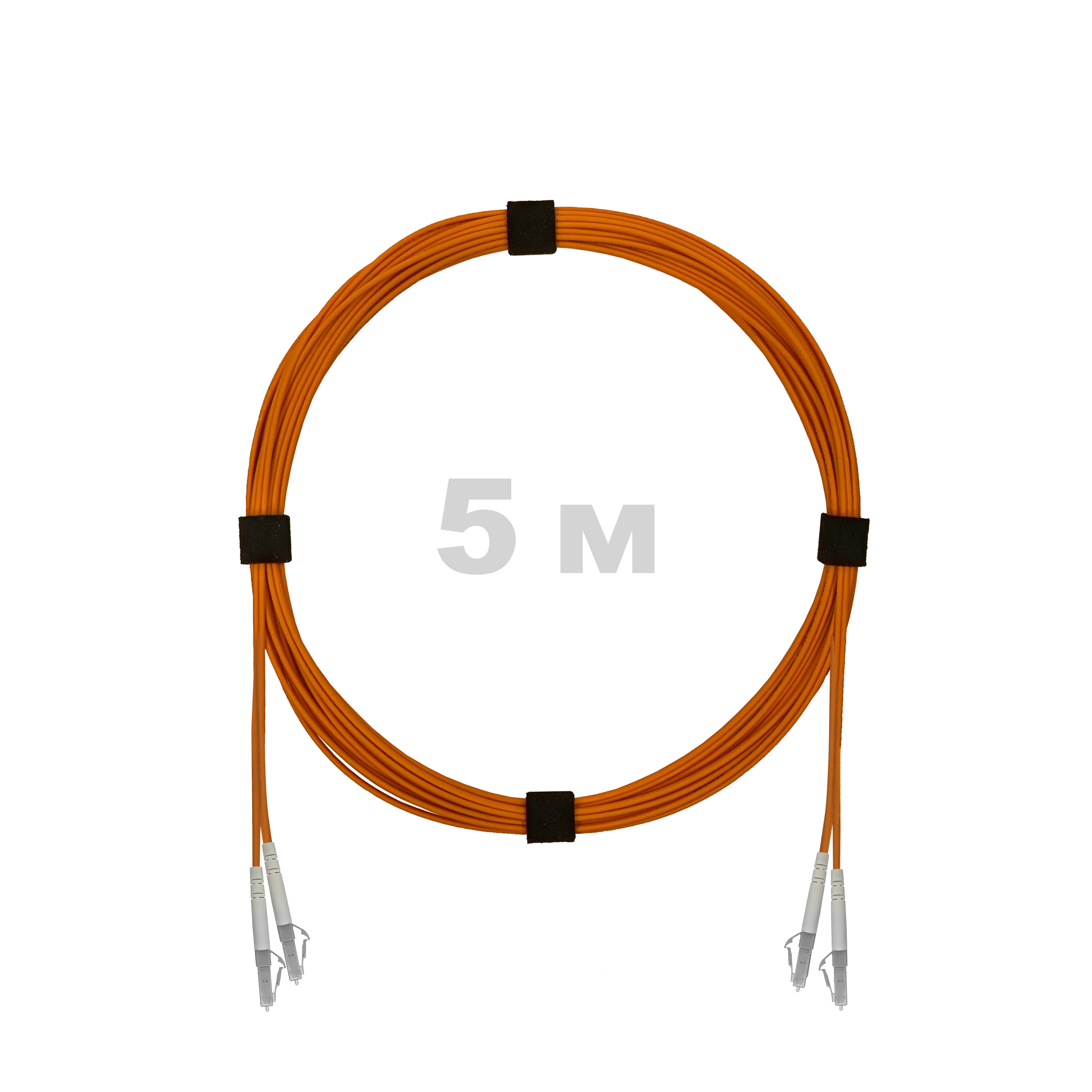 Патч-корд оптический LC/UPC-LC/UPC MM (OM2) 2mm duplex LSZH,  5 м.