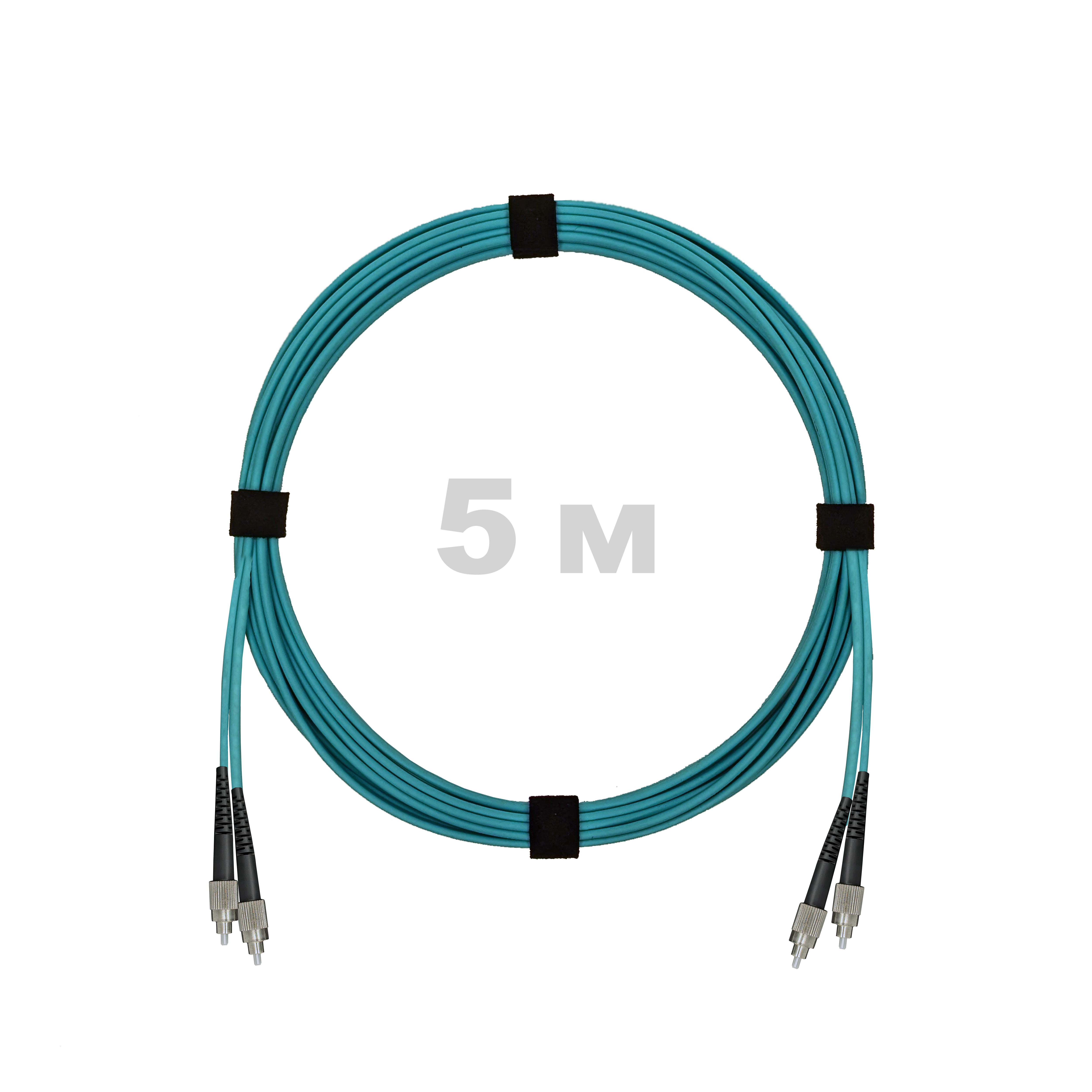 Патч-корд оптический FC/UPC-FC/UPC MM (OM3) 3mm duplex LSZH,  5 м.