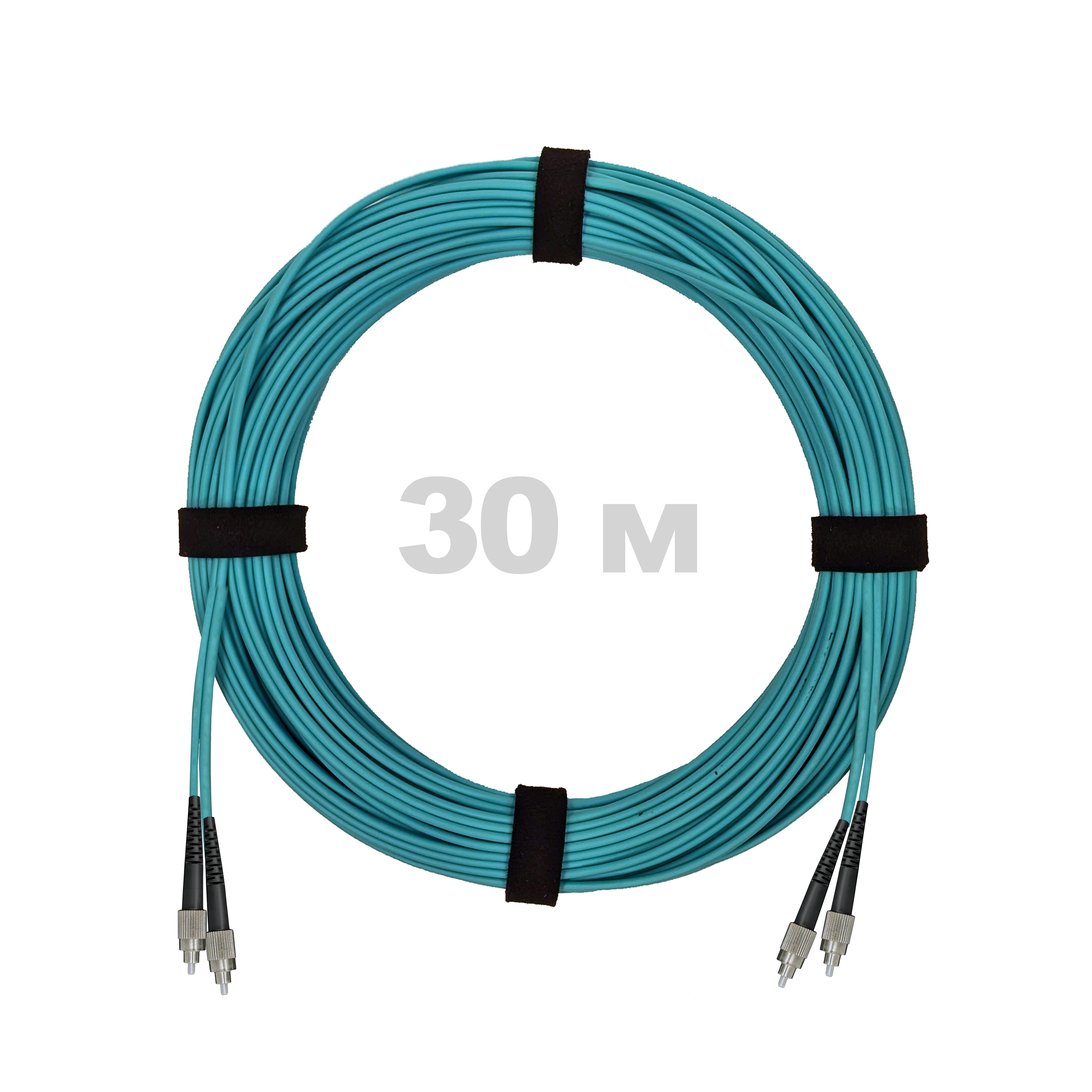 Патч-корд оптический армированный бронированный FC/UPC-FC/UPC MM (OM3) Duplex 2.0mm LSZH, 30 м.
