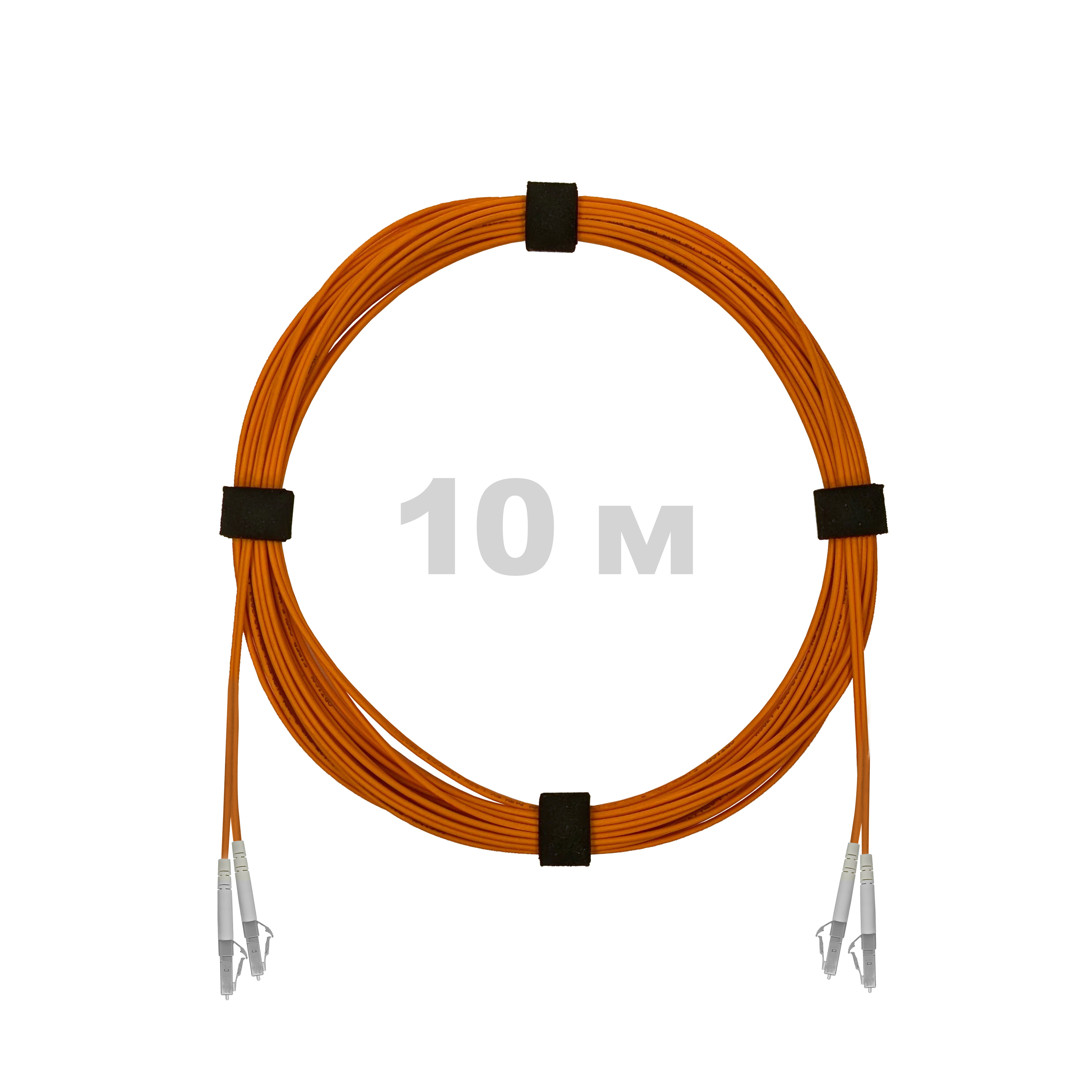 Патч-корд оптический армированный бронированный LC/UPC-LC/UPC MM (OM2) Duplex 2.0mm LSZH, 10 м.