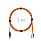 Патч-корд оптический армированный бронированный FC/UPC-FC/UPC MM (OM2) Duplex 3.0mm LSZH, 3 м.