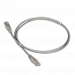 Патч-корд TWT-45-45-1.0-GY RJ45 - RJ45, 4 пары, UTP, категория 5е, 1 м, серый, TWT