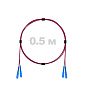 Патч-корд оптический армированный бронированный SC/UPC-SC/UPC MM (OM4) Duplex 2.0mm LSZH, 0.5 м.