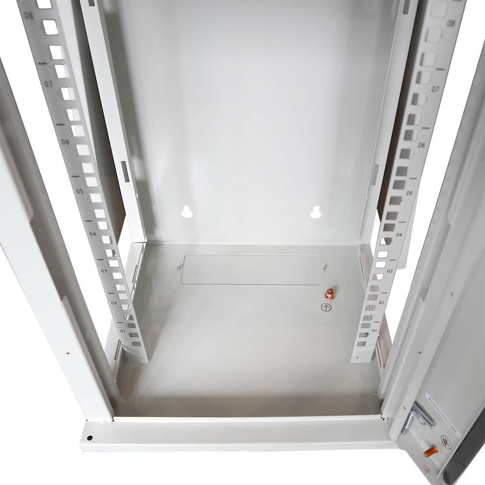 Шкаф настенный 10", 12U 312x300, стеклянная дверь, серый, установочный размер 236 мм__