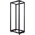 Стойка двухрамная 42U, с регулируемой глубиной (560-1020 мм), черная