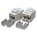 Модуль Keystone RJ45, Cat.5E, UTP, 180 градусов, белый