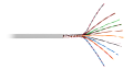 Кабель U/UTP 10 пар, Кат.5, медный, внутренний, PVC, 305м