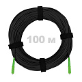 Патч-корд оптический FTTH диэлектрик FRP, G.657 LSZH 2SC/APC, черный 100 м.