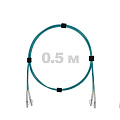Патч-корд оптический армированный бронированный LC/UPC-LC/UPC MM (OM3) Duplex 3.0mm LSZH, 0.5 м.