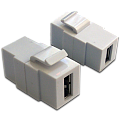 Модуль Keystone, USB 2.0, тип A, мама-мама, 180 градусов, белый
