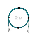 Патч-корд оптический армированный бронированный LC/UPC-LC/UPC MM (OM3) Duplex 3.0mm LSZH, 2 м.