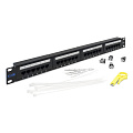 Патч-панель TWT-PP24UTP 19", 24 порта RJ-45, категория 5e, UTP, 1U,