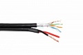 Кабель FTP 4 пары с питанием (2x1,5мм² CCA) Cat.5e наружный