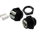 Индустриальный модуль Keystone, RJ45, cat.5e, STP, 180 градусов, IP68