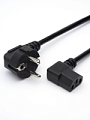 Кабель питания угловой 90° CEE 7/7-IEC С13, 0,75 мм² 1,8м Retic AT10119
