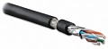 Кабель витая пара SFTP4-C7A-S22-OUT-PE-BK-500 S/FTP 4 пары внешний Cat.7a Hyperline 22 AWG