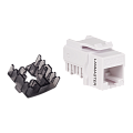 Модуль Keystone, RJ45, неэкранированный, кат.6A, без шторки, 90 градусов, белый