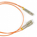 Патч-корд оптический LANMASTER, LSZH, дуплексный, LC/PC-SC/PC, MM 50/125, 1.0 м