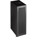 Шкаф 19" Business, 22U 600x600, черный, передняя дверь стекло, задняя дверь распашная металл