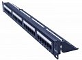 Патч-панель UTP 19" 1U 24 порта RJ-45 Cat.5e с задним органайзером TWIST