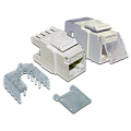 Модуль Keystone, RJ45, кат.5E, UTP, 180 градусов, со шторкой, белый