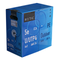 Кабель Retic U/UTP4 cat.5e, 24 AWG, одножильный, 305м, CCA, PE для наружных работ, 305м