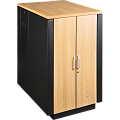 Шкаф LANMASTER SOUNDPROOF звукоизолированный 18U 750x1130 мм, отделка под дерево, цвет лиственница