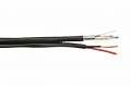 Кабель типа "Витая пара" FTP 2PR (4 жилы) с питанием (2x0,75мм² CCA) Cat.5e наружный