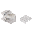 Модуль Keystone, RJ45, кат.6, UTP, 180 градусов, с индикатором, белый