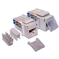Модуль Keystone, RJ45, кат.5E, UTP, 90 градусов, со шторкой, белый