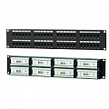Патч панель 19" 2U 48 портов RJ-45 Cat.5e