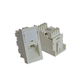 Вставка RJ-45 UTP Cat.5E, 22.5x45 мм угловая, с маркировкой, белая