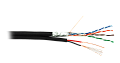 Кабель F/UTP 4 пары, Кат.5е, медный, с силовым кабелем 0,35мм2, внешний, PE, черный, 305м