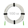 Патч-корд оптический FTTH диэлектрик FRP, G.657 LSZH 2SC/APC, белый 100 м.