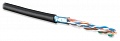 Кабель FUTP4-C5E-S22-OUT-PE-BK FTP 4 пары внешний Hyperline Cat.5e  22 AWG одножильный