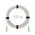 Патч-корд оптический FTTH, диэлектрик FRP, G.657, LSZH, 2 SC/APC, белый, 50 м
