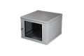 Шкаф настенный 9U 19" (600х600х480) разборный, дверь стекло, серый, TWIST